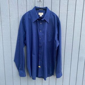 Navy and White Men’s Shirt
